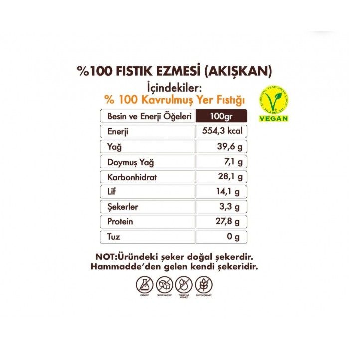 HEYNUT SADE FISTIK EZMESİ 700 GR